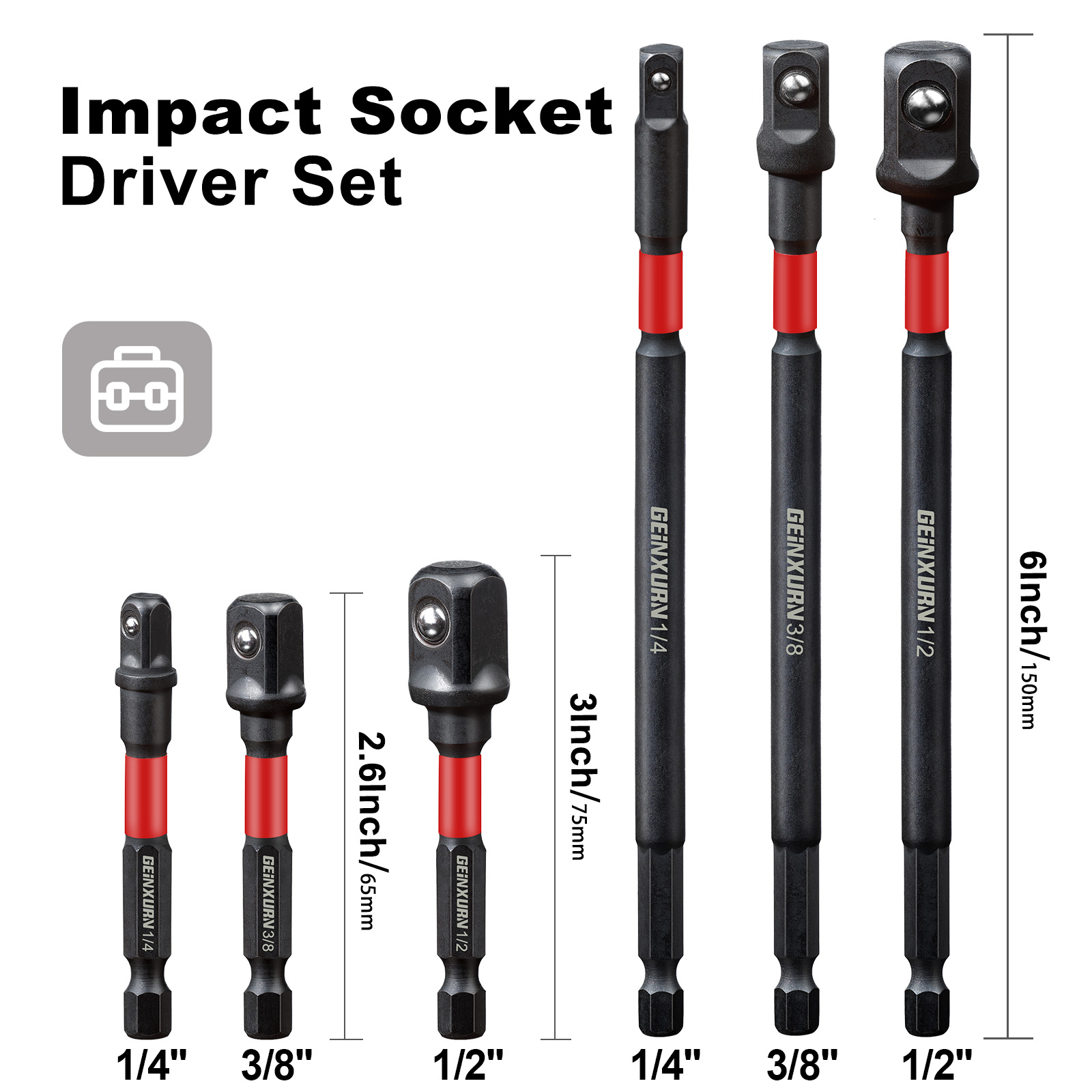 Geinxurn Impact Socket Adapter – Power Tools Impact Wrench Bewertung und Preis