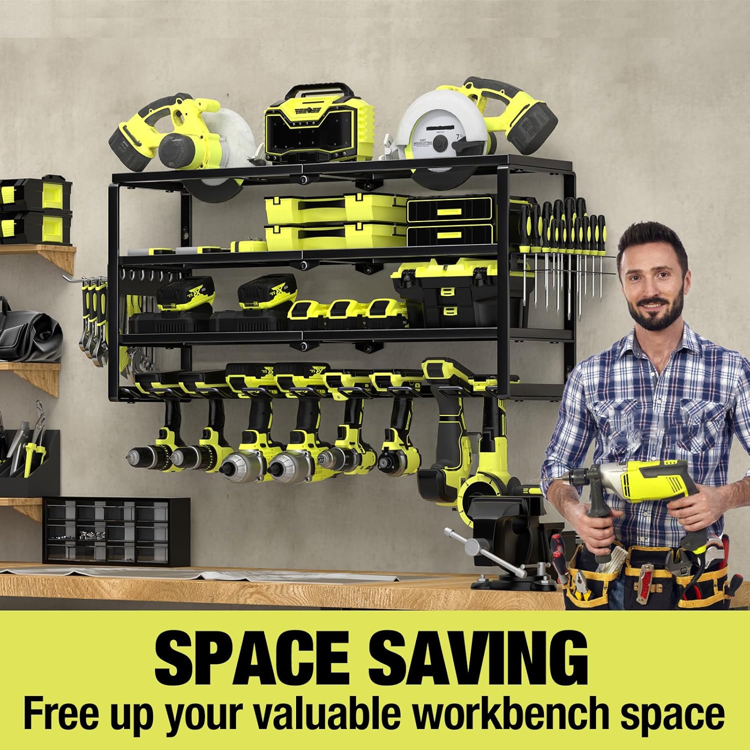 4 Layer Wall Mount Power Tool  – Power Tools Station Bewertung und Preis
