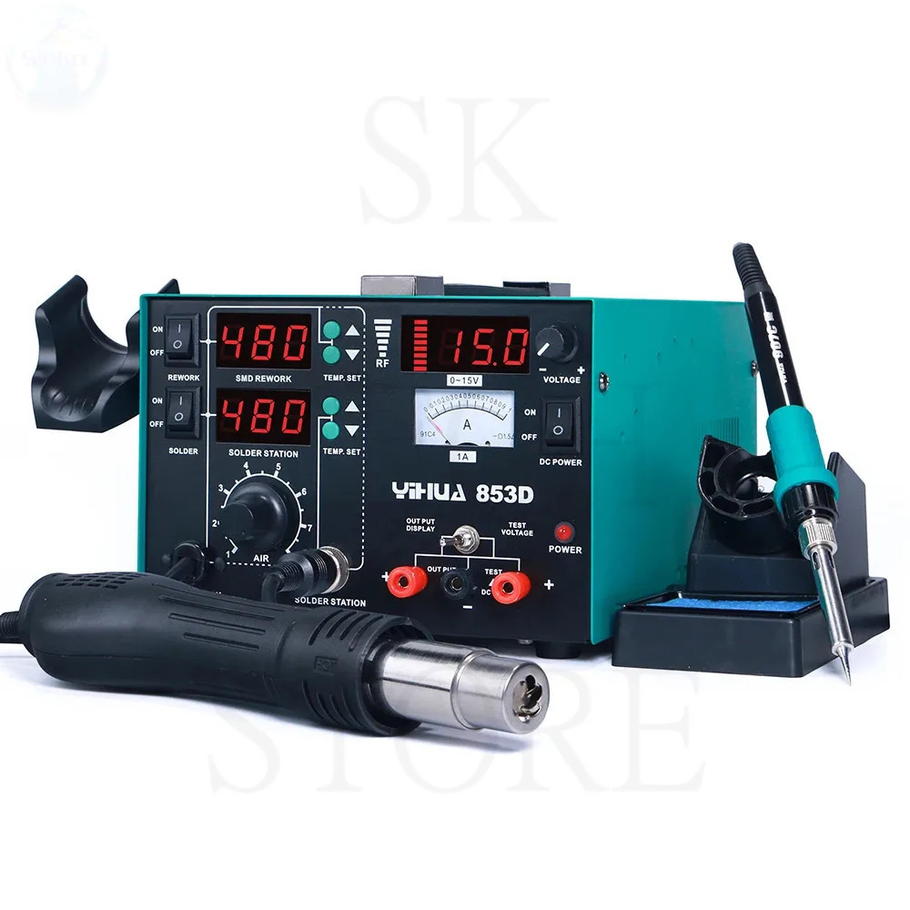 YIHUA 853D 1A 2A Soldering Iro – Power Tools Station Bewertung und Preis