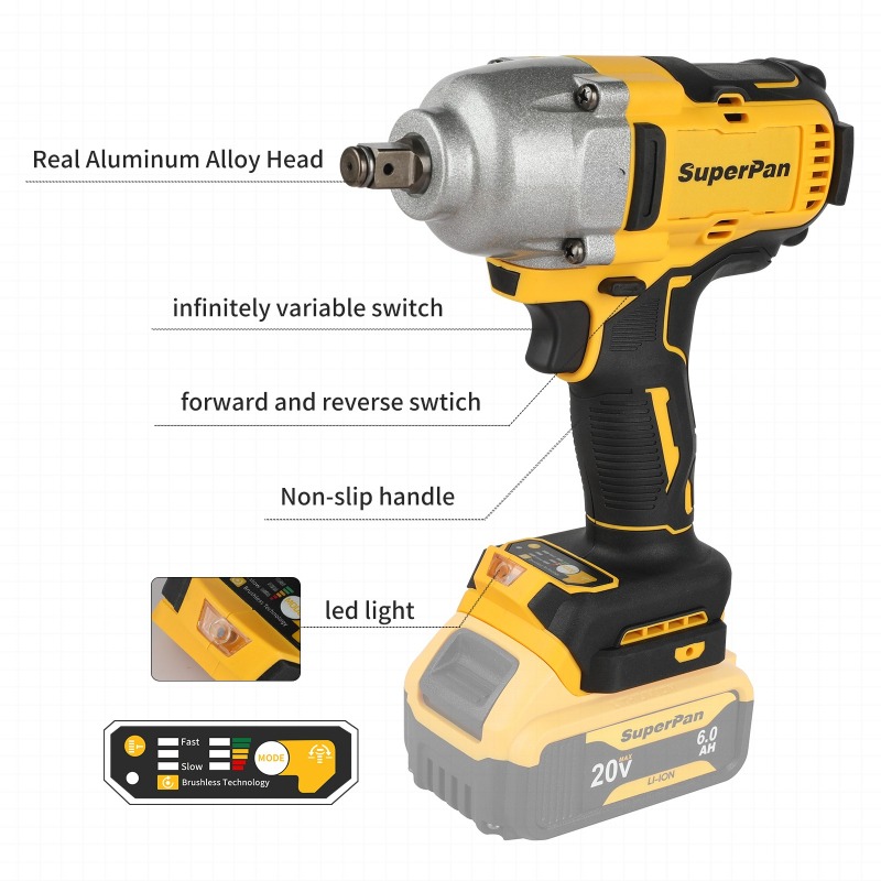 Brushless Cordless Impact Wren – Power Tools Impact Wrench Bewertung und Preis