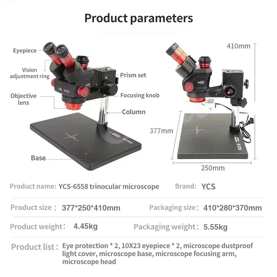 YCS 6558X Trinocular Microscop – Power Tools Zoom Bewertung und Preis