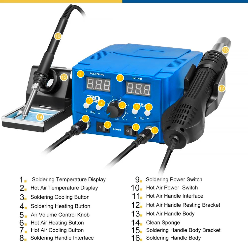 800W 2 IN 1 SMD Soldering Stat – Power Tools Station Bewertung und Preis