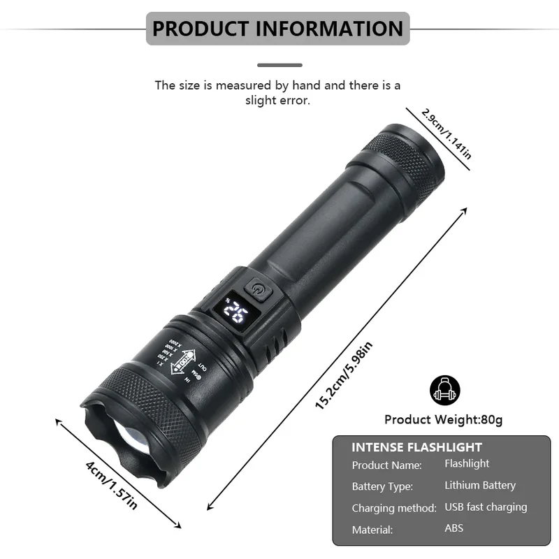 High Strong Power Led Flashlig – Power Tools Zoom Bewertung und Preis