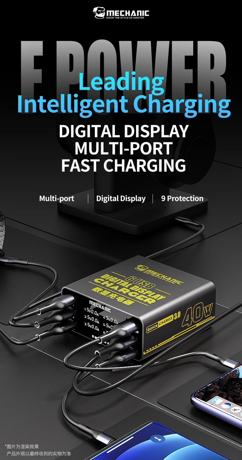 MECHANIC 6-Port USB fast charg – Power Tools Station Bewertung und Preis